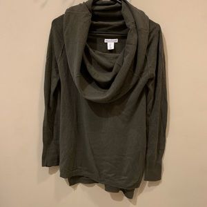 Off the shoulder or cowl neck sweater